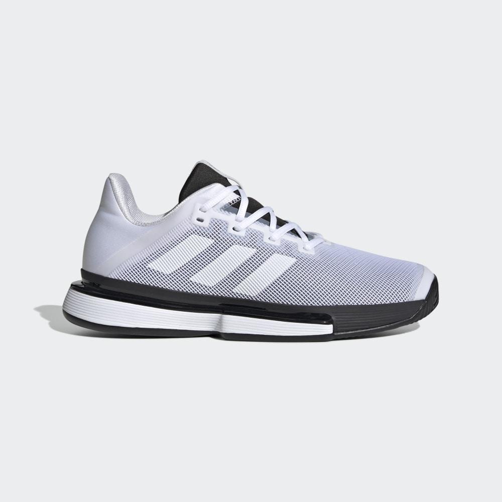 Pantofi Tenis Adidas SoleMatch Bounce Barbati Romania - Albi/Negrii G26602